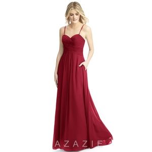 NWT Azazie “Parker” Burgundy Bridesmaid Dress